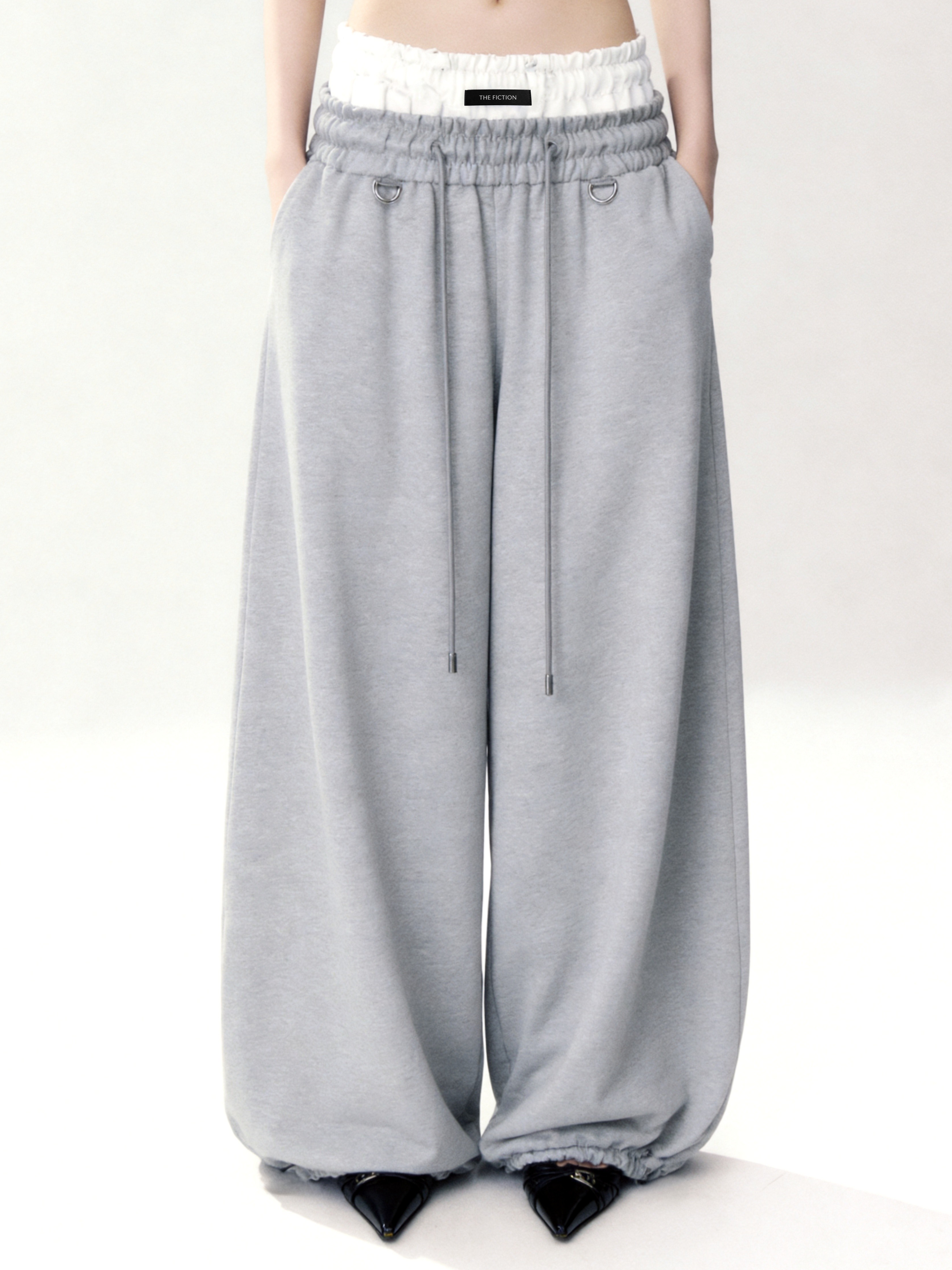 Lace Hem Sweat Pants