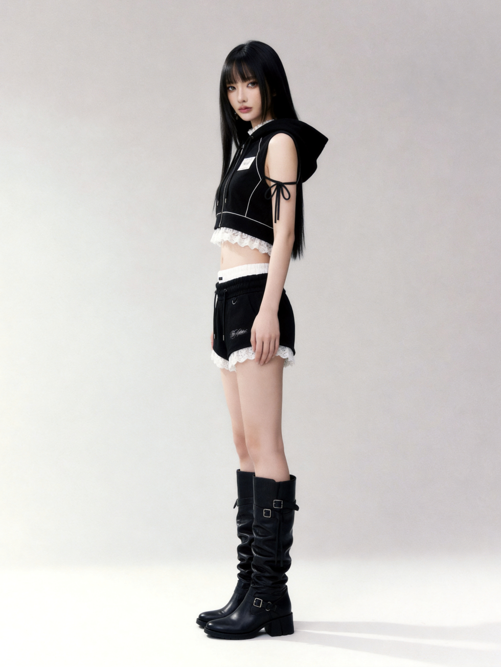 Layered Lace Short Pants