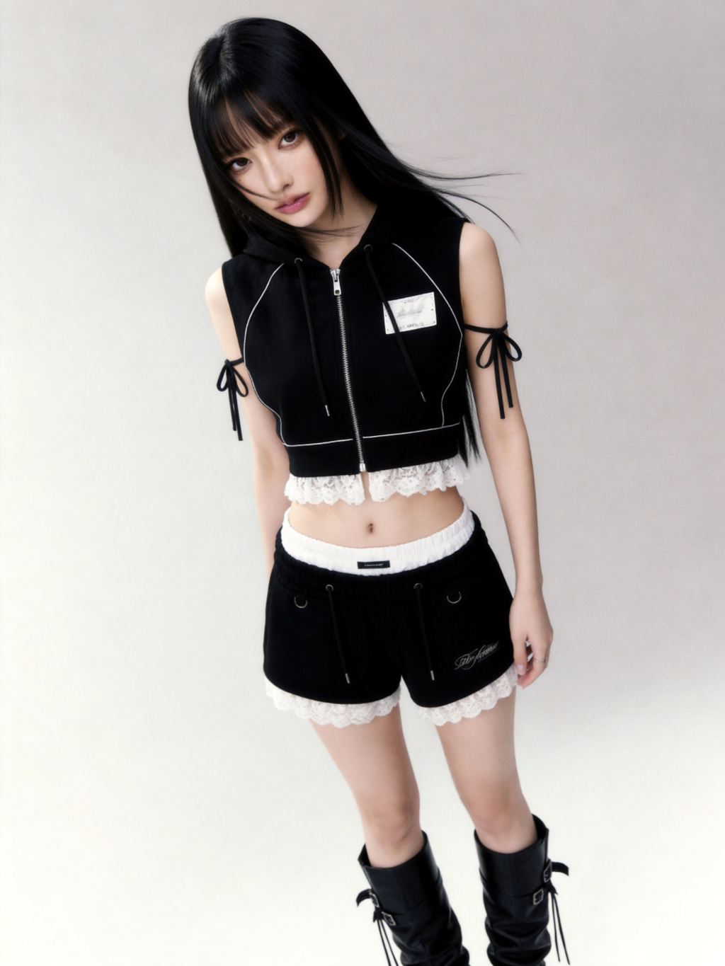 Layered Lace Short Pants