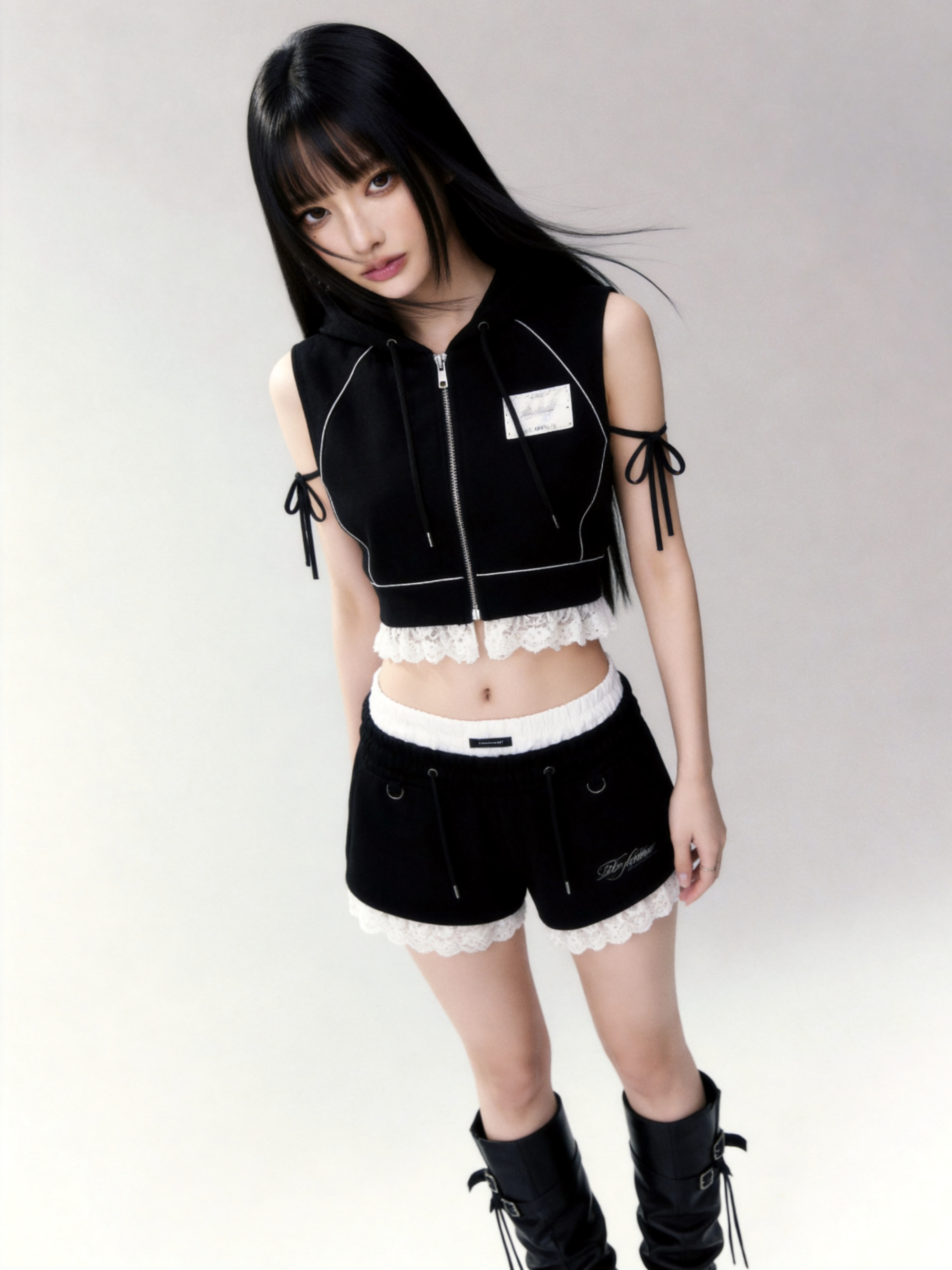 Layered Lace Short Pants