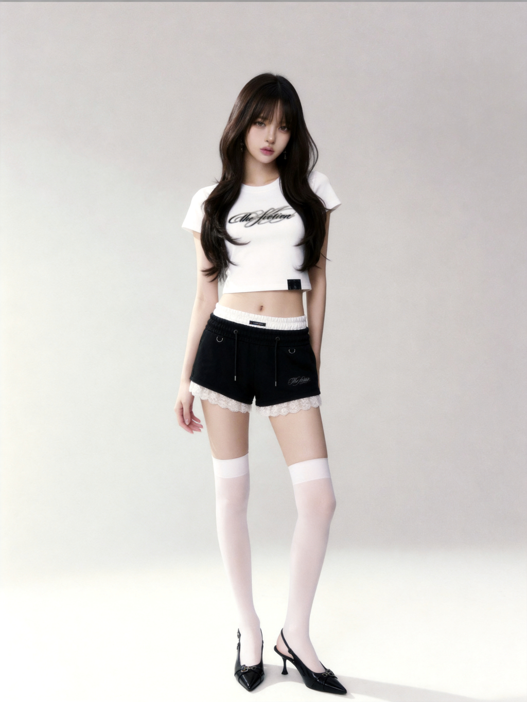 Layered Lace Short Pants