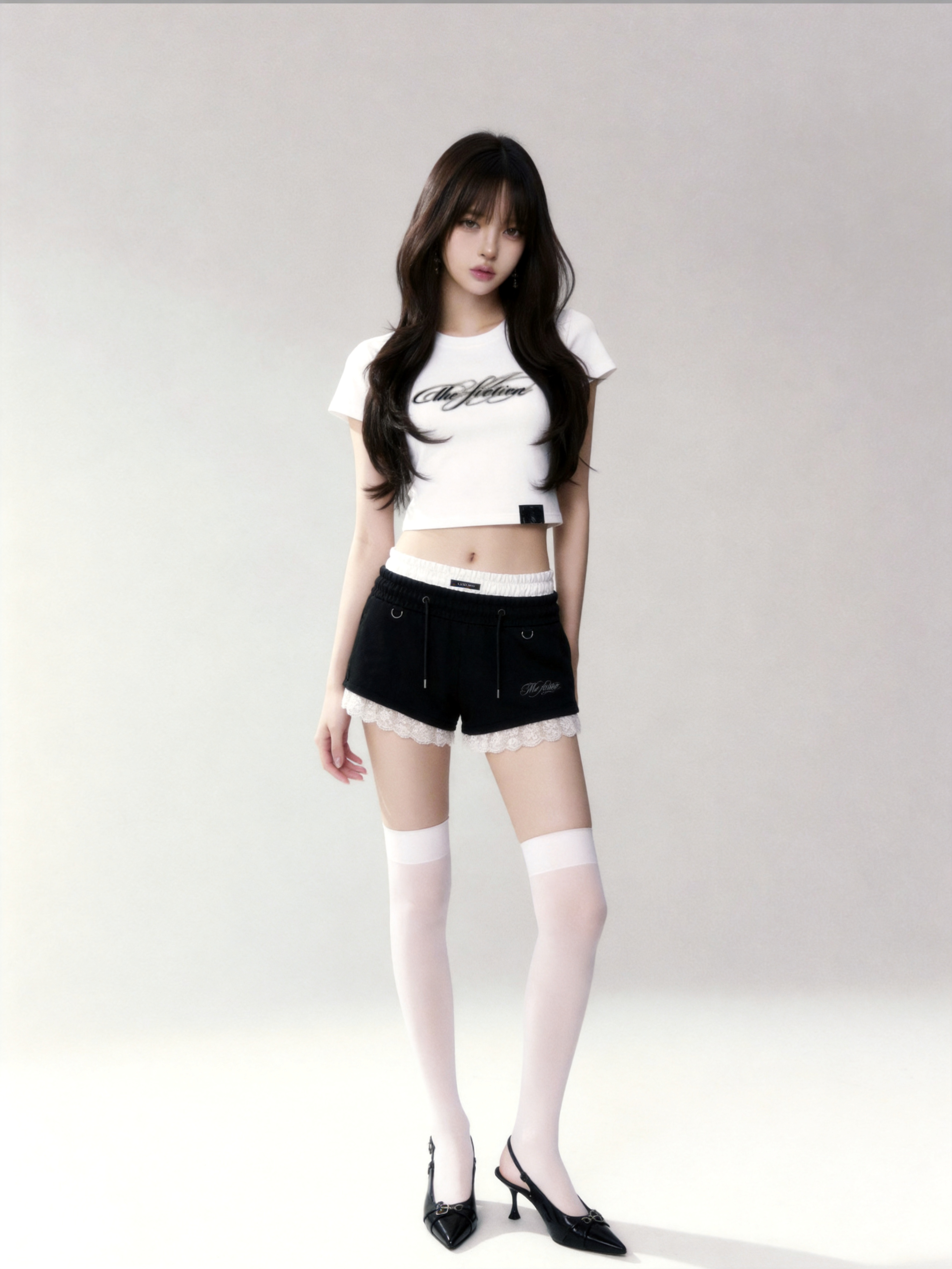 Layered Lace Short Pants